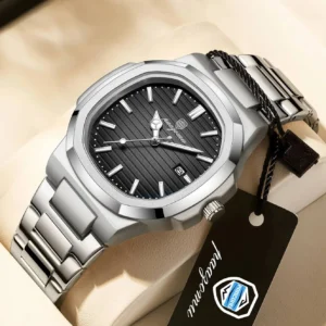 Poedagar 613 stainless steel quartz watch For Men