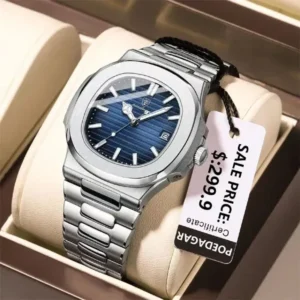Poedagar 613 stainless steel quartz watch For Men